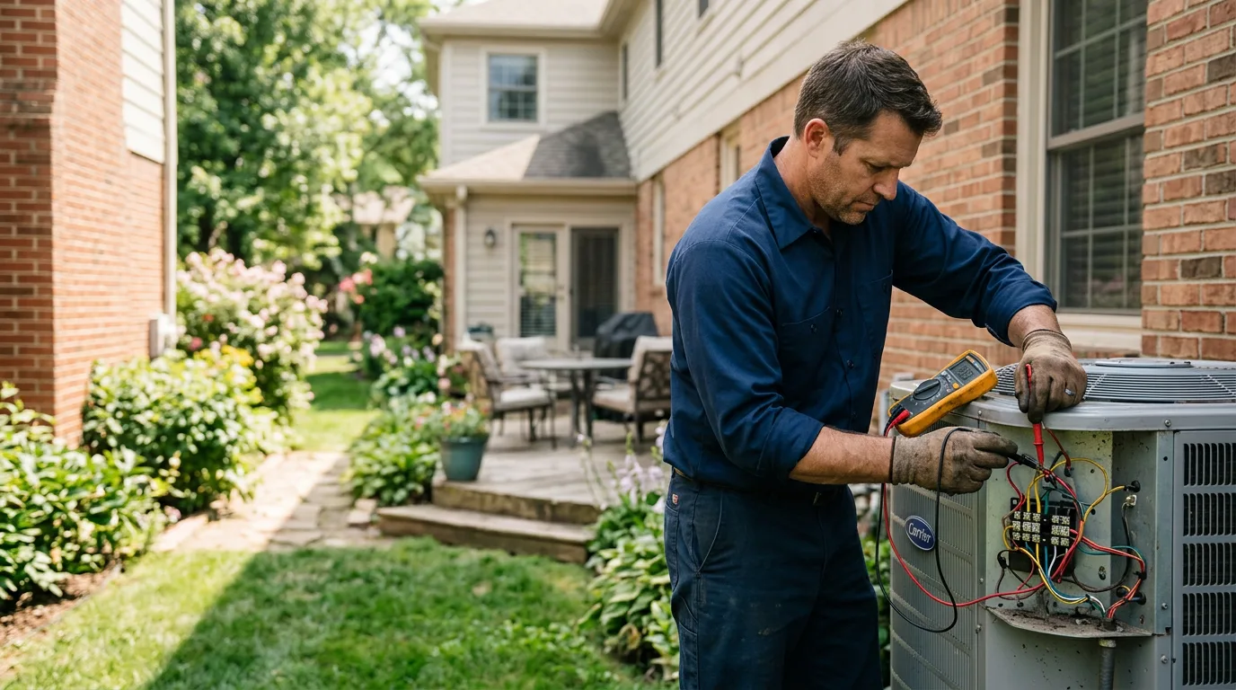 HVAC technician working near Ledbetter, KY